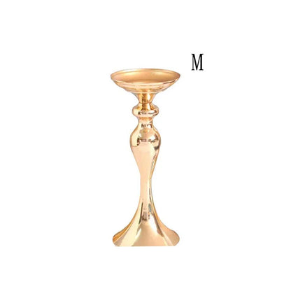 Gold Metal Candle Holder Lantern Centerpiece For Weddings At Home