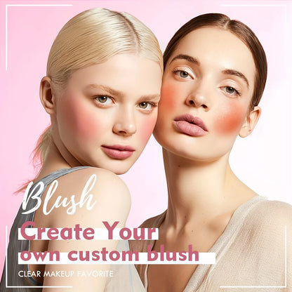 Waterproof Cream Blush Palette with Six Shades for All Skin Tones