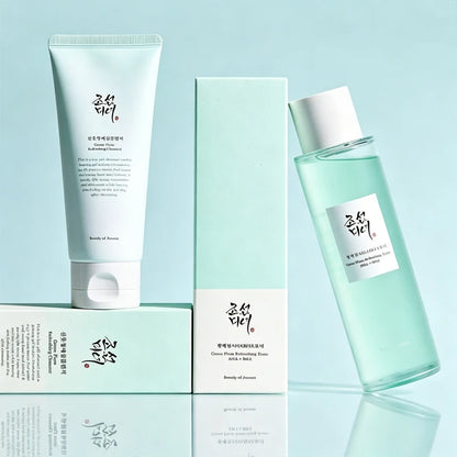 Korean Facial Cleanser Hydrating with Rice Probiotic SPF50 Sunscreen and Extract for All In One Skincare