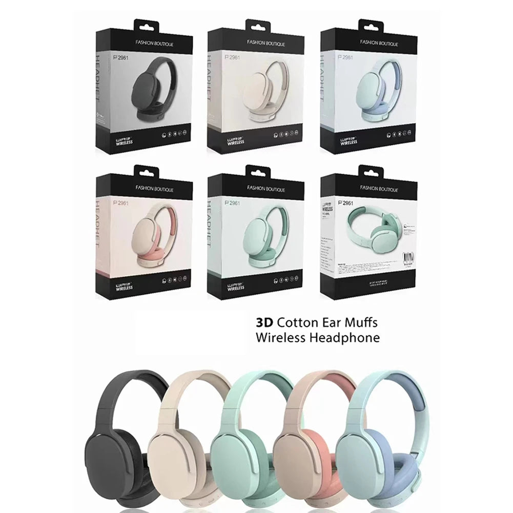 Foldable wireless headphones for music calls and gaming