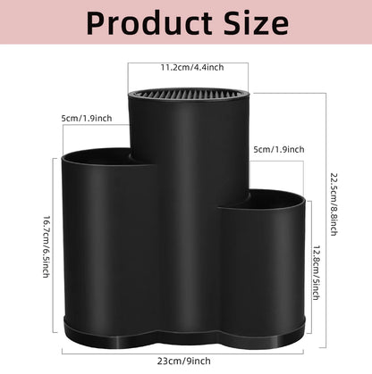 Knife holder Multi-Function Utensil stand Knife Block PP Flatware Drainer Storage Box Spoon Fork Kitchen Organizer Rack