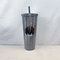 2026 Luxury Diamond Cold Cup Tumbler with Straw | Double Wall Iced Coffee Cup | Starbucks-Style Reusable Cup