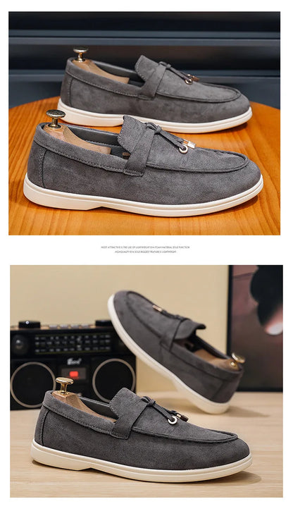 2025 Classics Men's Slip on Loafers Lightweight Breathable Flats Non Slip Comfort Daily Casual Soft Sole Outdoor Walking Shoes
