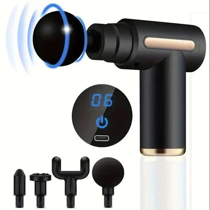 Portable Fascia Gun Vibration Massage Gun - Deep Muscle Relaxation Fitness Recovery Device