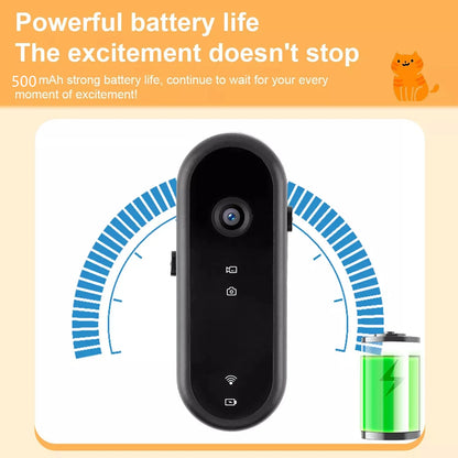2-in-1 Pet Camera Collar - The ultimate fusion of pet POV and home security. Wireless Pet Dog Cat Collar Camera 120 Degree Wide Angle Pet Sports Action Camera Monitor For Video Records Indoor Outdoor 32GB
