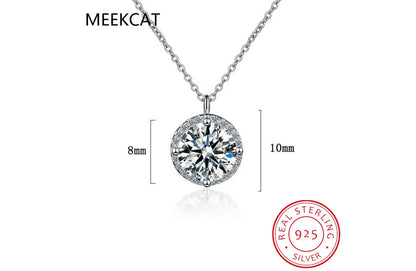 Sparkling Lab Diamond Necklace and Earrings Set in Sterling Silver