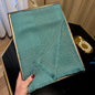 Women's Elegant Silky Scarf Shawl with Tatting Weave Detail