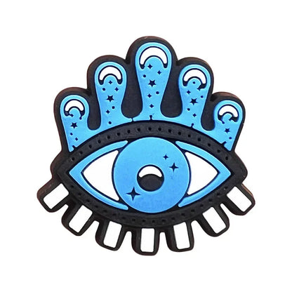 Shoe Charms for Crocs Clogs Accessories Blue Eyes Shoes Charm Croc Decorations Pins Men Women Clogs Clips Badges CHARM STYLE