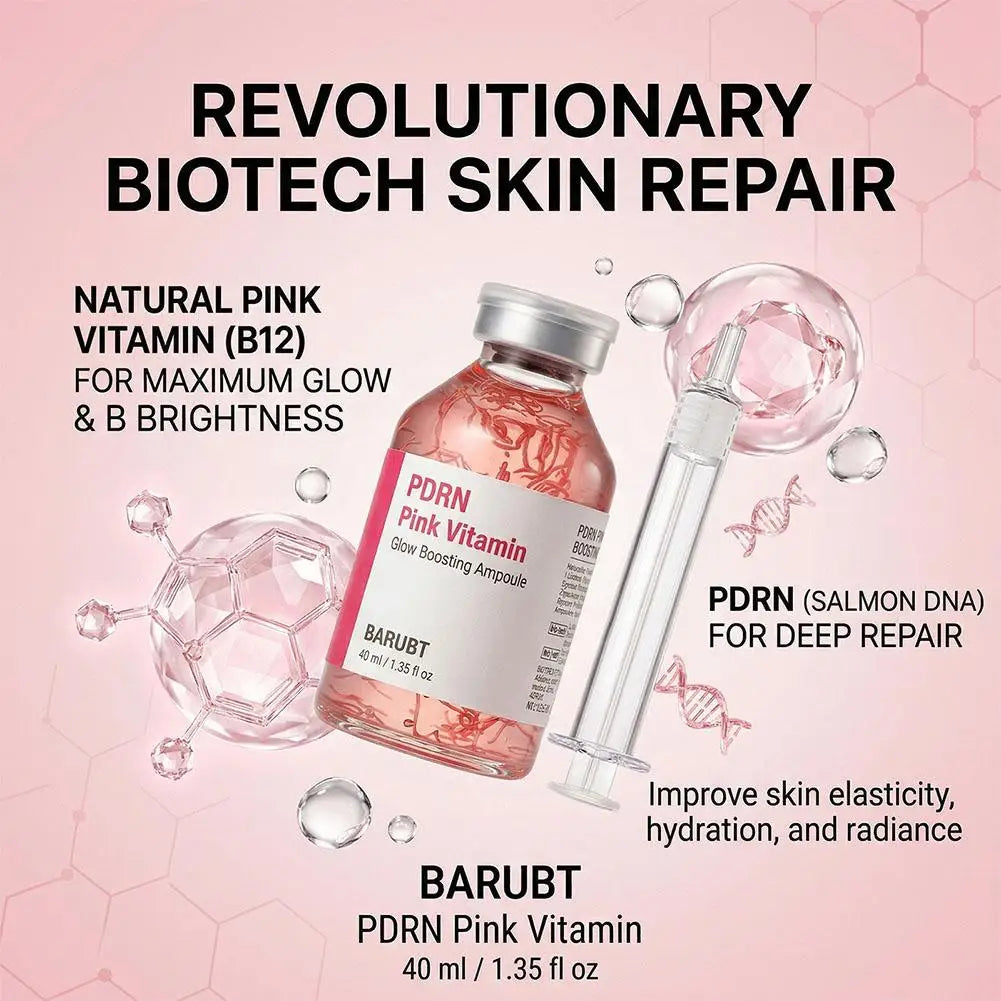 Korean Skincare Ampoule Kit Glow Formulated With Collagen Silk Peptide And PDRN For Deep Hydration And Radiant Skin