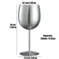 Stainless Steel Wine Glases Matte Polished Vodka Cup Juice Liquor Champagne Goblet 350ml Tumbler Party Wedding Mini Drinkware