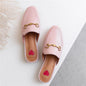 Breathable Mules Genuine Leather Upper for Summer Daily Wear Cushioned