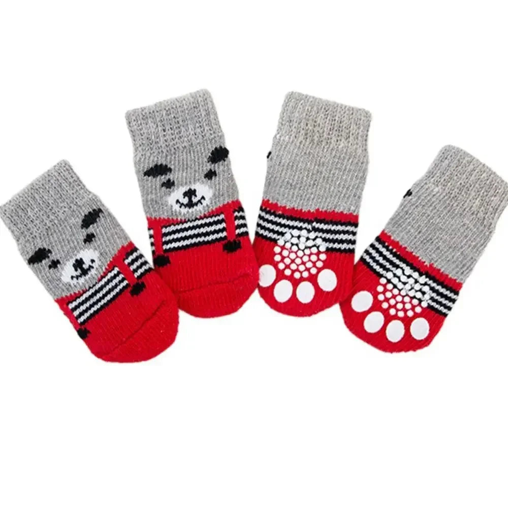 Pet Cat Dog Anti Slip Wool Socks For Cats And Dogs Floor Paw Protectors