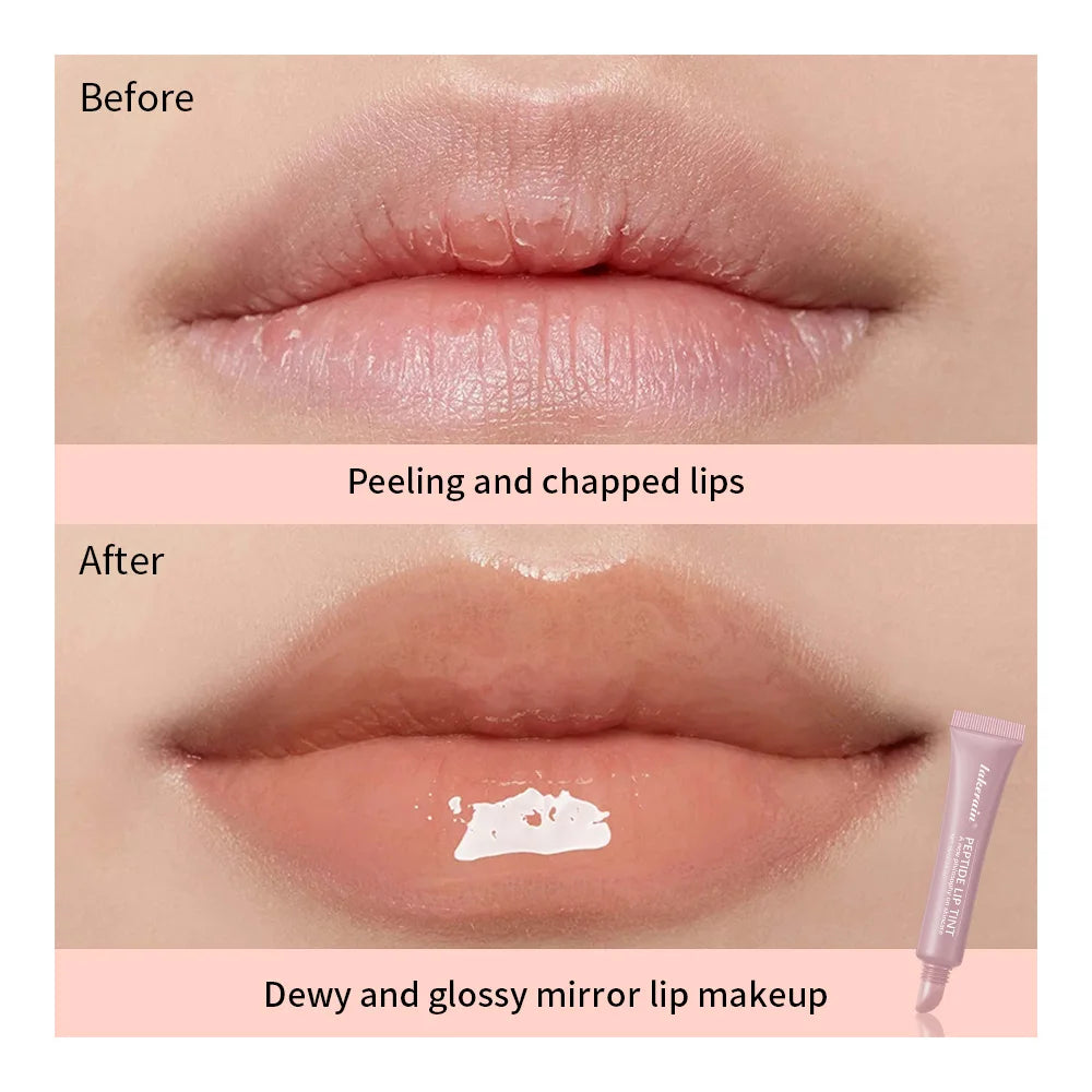 Peptide Lip Tint – Hydrating Lip Gloss plumper with Mirror Shine, Long-Lasting Moisture, and Non-Sticky Glossy Finish