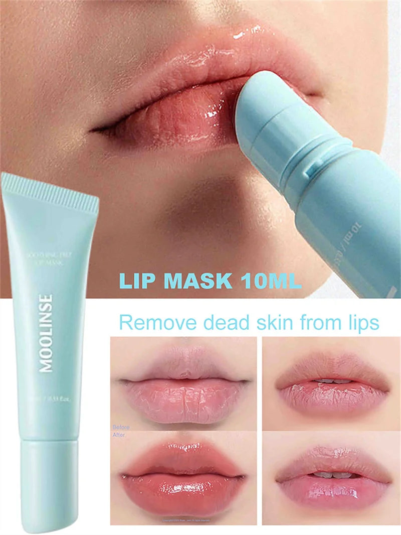 Korean Lip Mask With Cooling Hydration And Soothing Formula For Reduced Fine Lines And Hydrated Lips