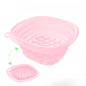 Foldable Face Ice Bath Bowl - Portable Silicone Facial Plunge Basin for Home Skincare