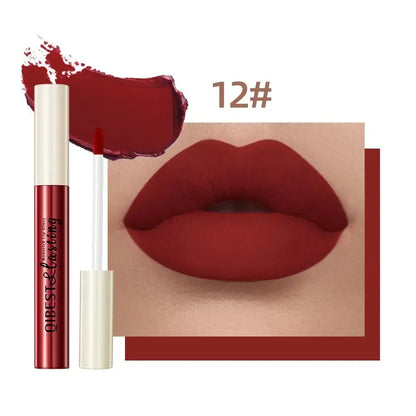 12 Colors Sexy Women Lipstick Waterproof Long Lasting Moist Lip Gloss Vivid Colorful Lipgloss Women Makeup maquiagem