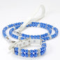 Pet Leash Collar Jewelry Pearl Cat Necklace Small and Medium-sized Dog Harnesses Supplies Wholesale