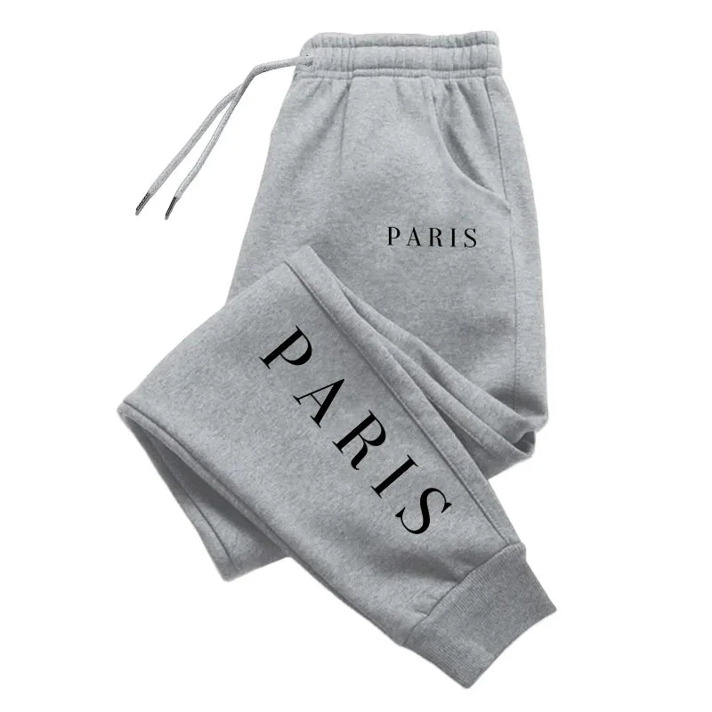 Paris Stretch Joggers for Women with Wide Waistband and Side Pockets
