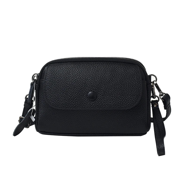 Women's phone crossbody bag with an interior zip pocket