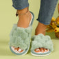 Open Turtle Plush Plush Slippers for Women Autumn and Winter Indoor Home Household Warm Slippers Comfortable and Breathable Slippers All Year Round Slippers Living Room Slippers Student Dormitory Slippers