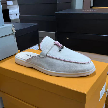 Unisex Fashion Suede Leather Flat Loafers 2023 Summer Casual Comfortable Moccasins for Driving High Quality Suede Leather Loafer