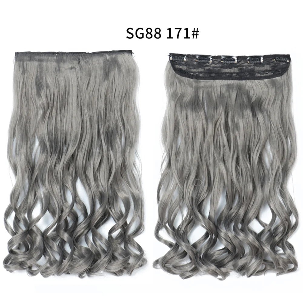 Long Clip In Hair Extensions for Length and Volume 22 Inch