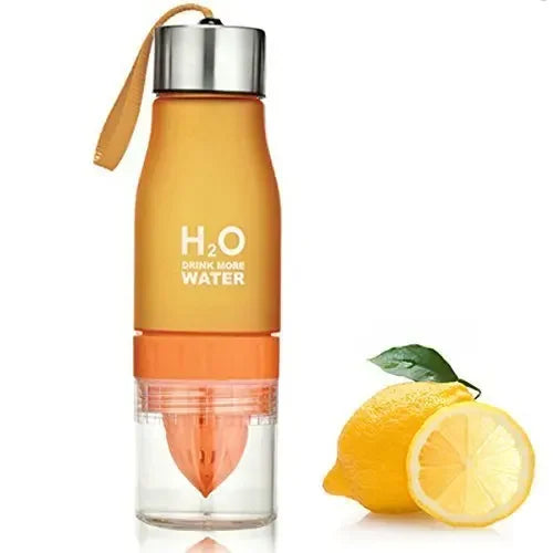 Fruit Infuser Water Bottle - Leak Proof Travel Sports Bottle with H2O Lemon Infusion
