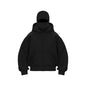 Unisex Cotton Blend Zip Hoodie With Built-In Hooded Face Mask For Cold Weather And Everyday Wear