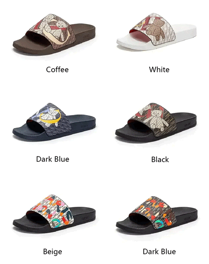 Soft Women Beach Slippers With Letter Print Design For All Day Wear And Resort Style
