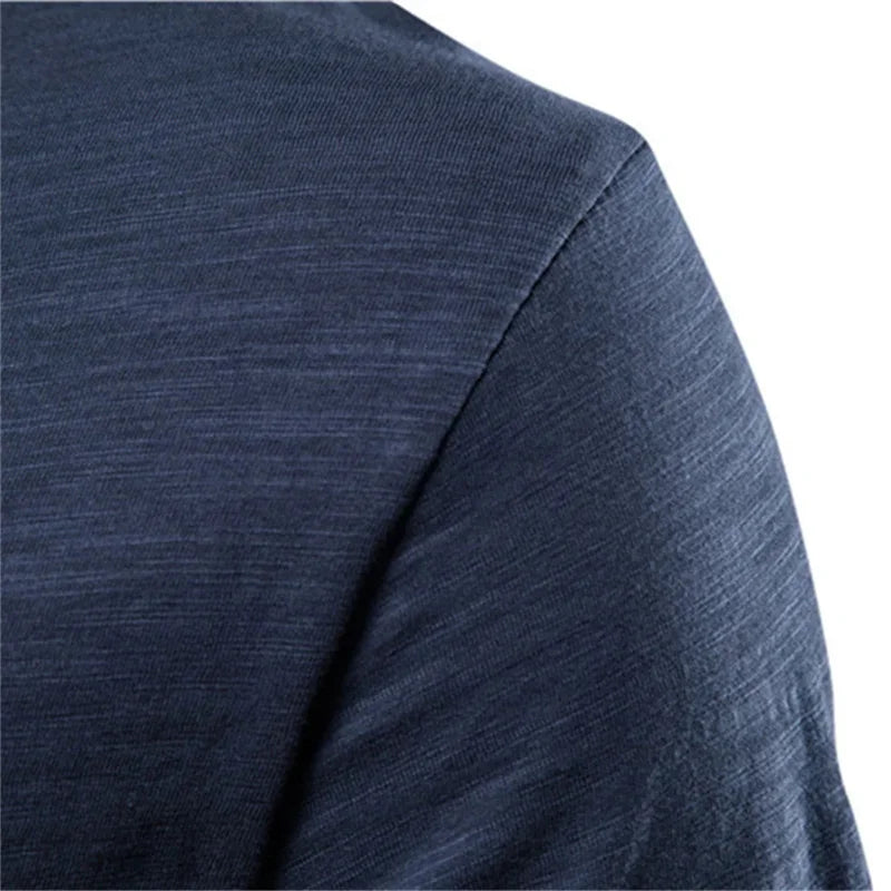 Soft V-Neck Tee For Men With 100 Percent Cotton Breathable Fit