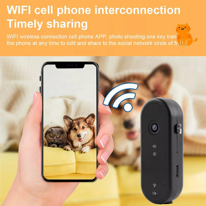 2-in-1 Pet Camera Collar - The ultimate fusion of pet POV and home security. Wireless Pet Dog Cat Collar Camera 120 Degree Wide Angle Pet Sports Action Camera Monitor For Video Records Indoor Outdoor 32GB