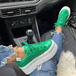 2026 Leather Platform Sneakers for Women – Lightweight PU Casual Shoes | Merch Gone Viral