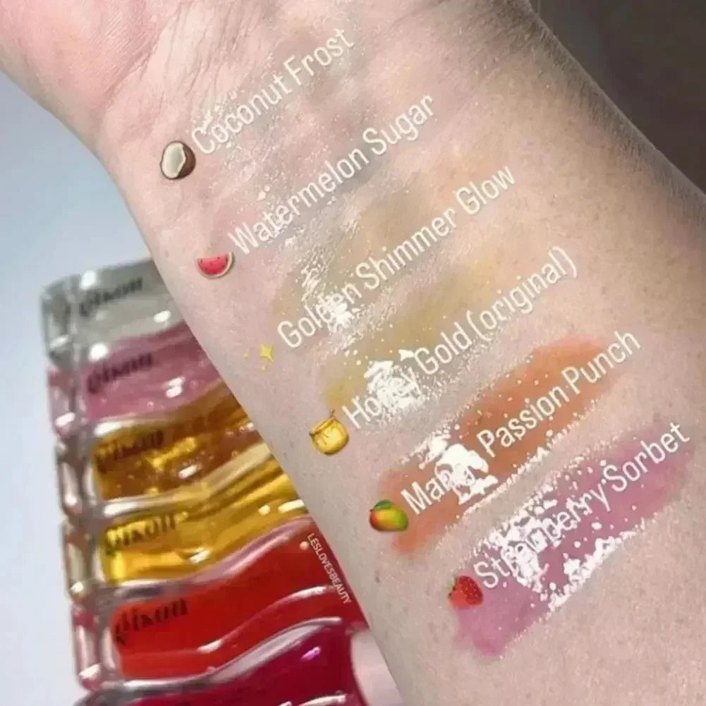 Hydrating Lip Oil Travel Size with Honey Infusion for Deep Nourishment