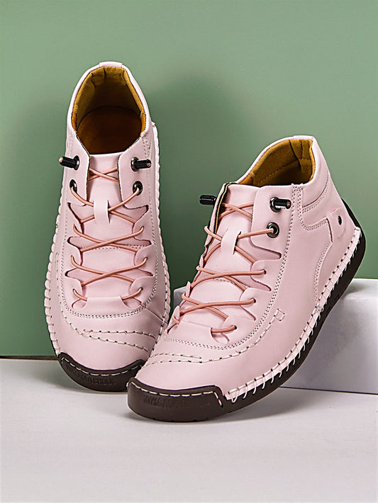 Women's Hand stitched Leather Shoes Rustic European Design