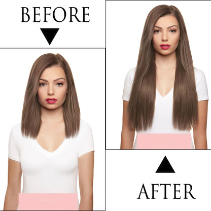 Heat-Resistant Clip-In Hair Extensions 22 To 32 Inches