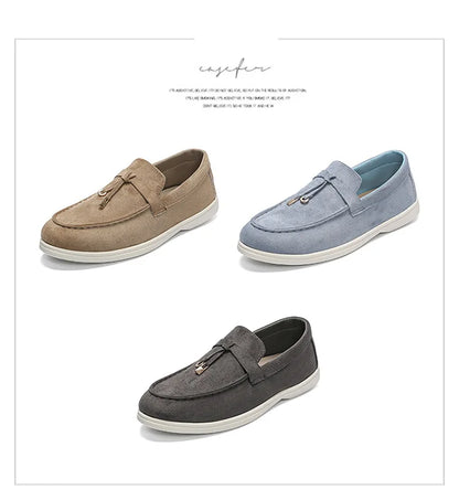 2025 Classics Men's Slip on Loafers Lightweight Breathable Flats Non Slip Comfort Daily Casual Soft Sole Outdoor Walking Shoes