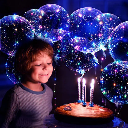 LED Light Up Bobo Balloons With Flashing Handles Party Decoration