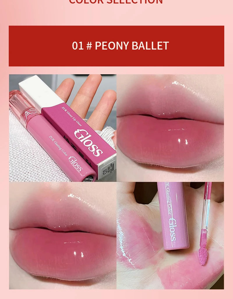 Hydrating Lip Gloss with Glassy Water Shine for Plump Lips
