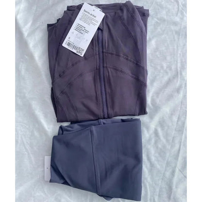Designer 2-piece yoga suit set | Leggings and Coat Sets Merch Gone Viral