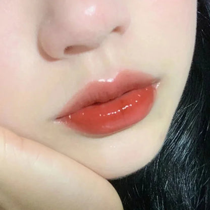 Hydrating Lip Gloss Long Lasting Translucent Red Brown Tint