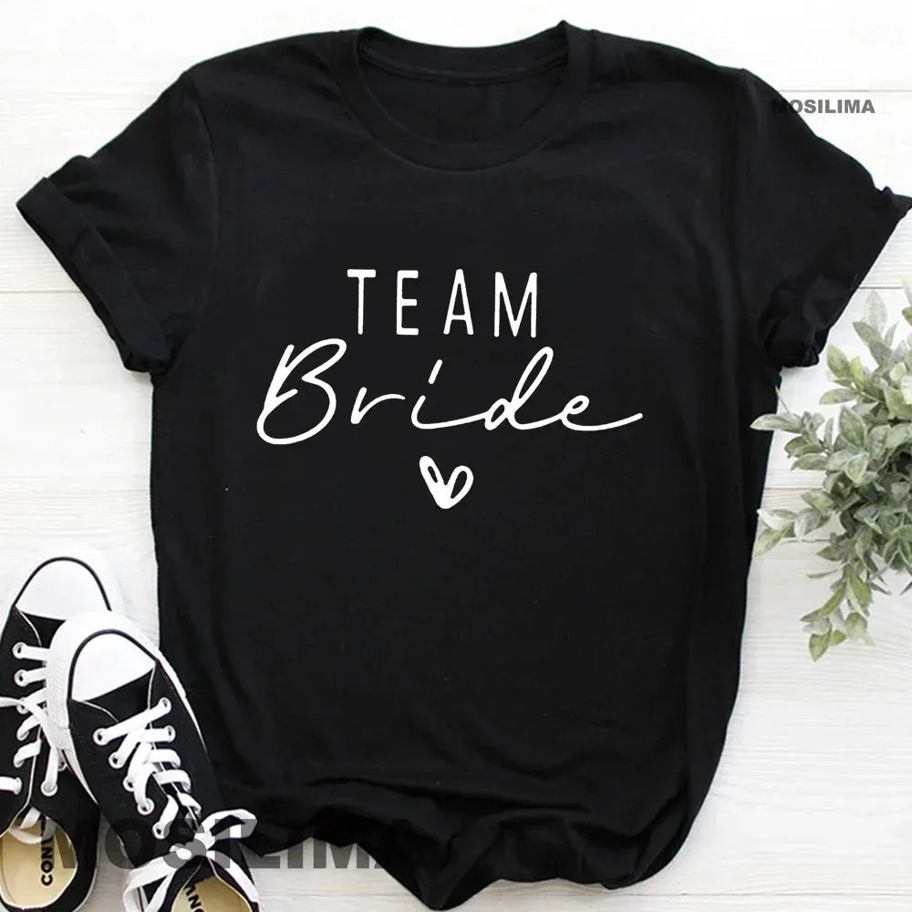 Women’s Luxe Team Bride Shirts - Bachelorette Party Bridesmaids Wedding Female Tops