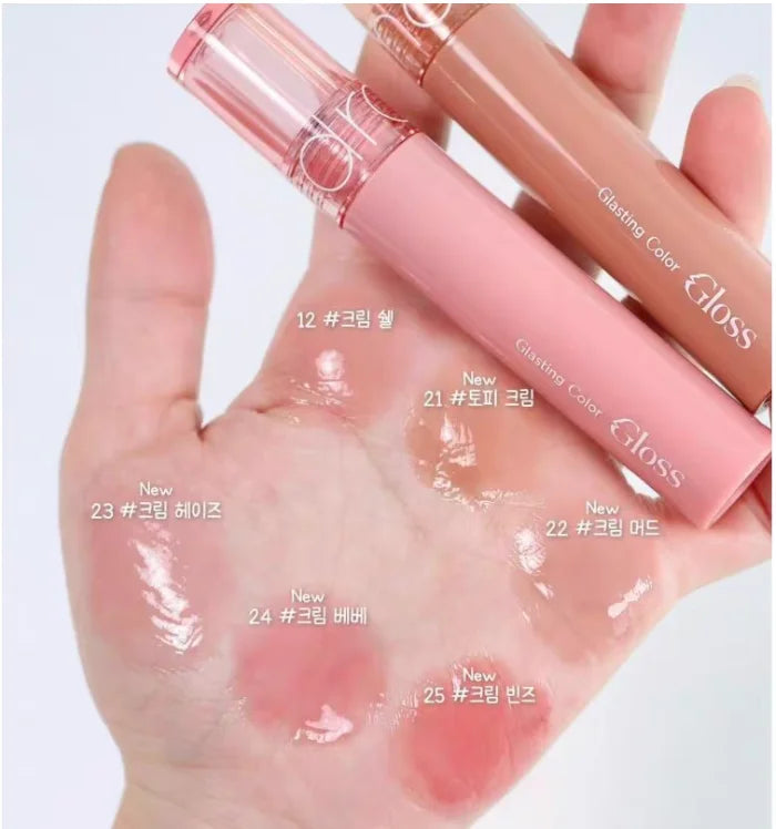 Hydrating Korean Lip Gloss with soft Shine for Mirror-Like Finish