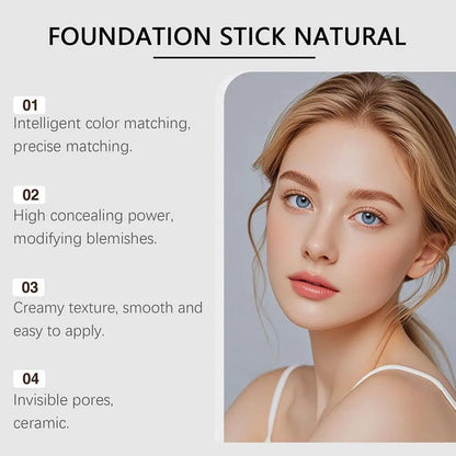Foundation stick color correcting hydrating makeup with creamy texture for smooth application