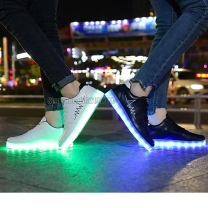 Designer Luminous Usb Charge Women Led Glowing Girls Sneakers Kids Light Up Shoes Led Slippers Shoes