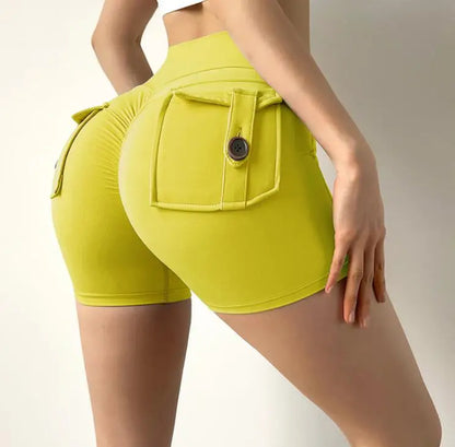 Sexy Yoga Shorts for Women, High Waisted Sports Pants, Fitness Shorts