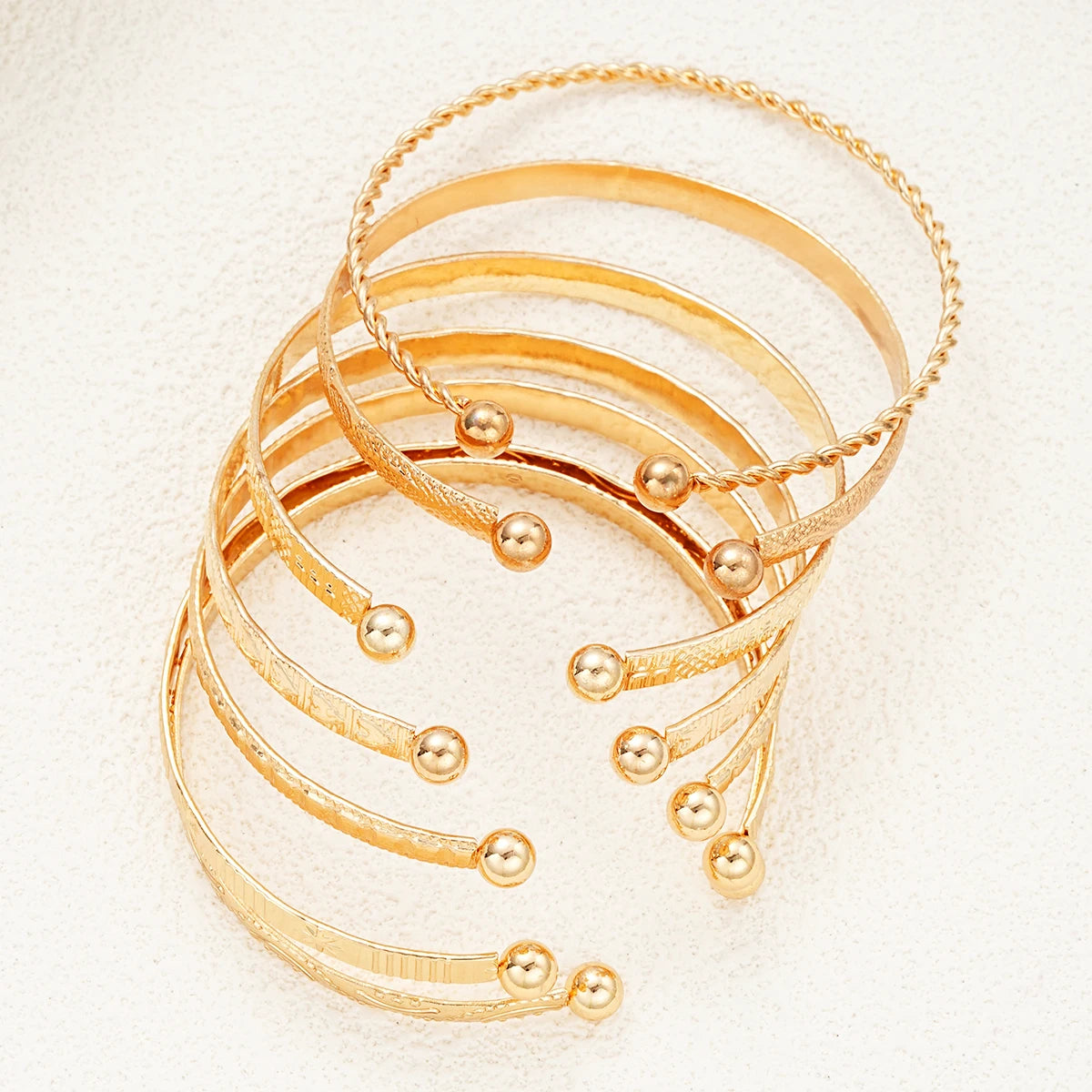Women's bangle bracelet set for layered styling