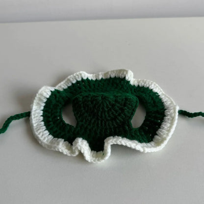Soft Hat Hand-Crocheted with Elastic Fit for Cats Photo Prop