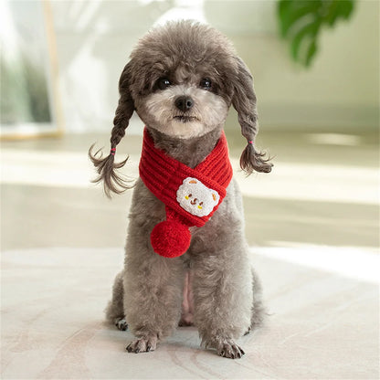 Soft Pet Scarf for Small Medium Dogs Cats Lightweight Slip On