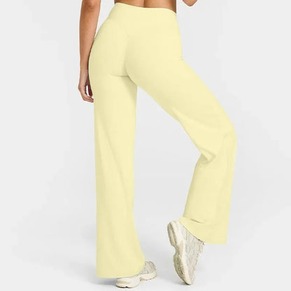 Yoga Pants Mid Rise Straight Leg Fit Second Skin Feel