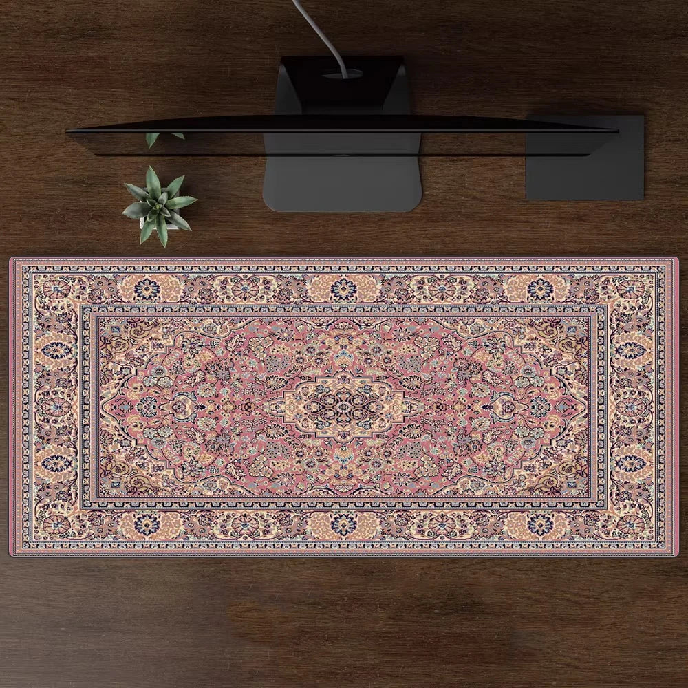 Luxury Persian Carpet Mouse Pad Large Persian Pattern MousePad Game Desk Accessories Computer Desk Mat Bedroom Floor Mat Persian Carpet